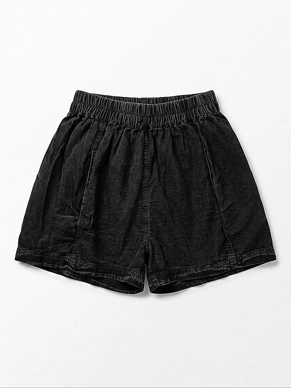 NWT! Free People Women’s Black Elastic-Waist Casual Shorts